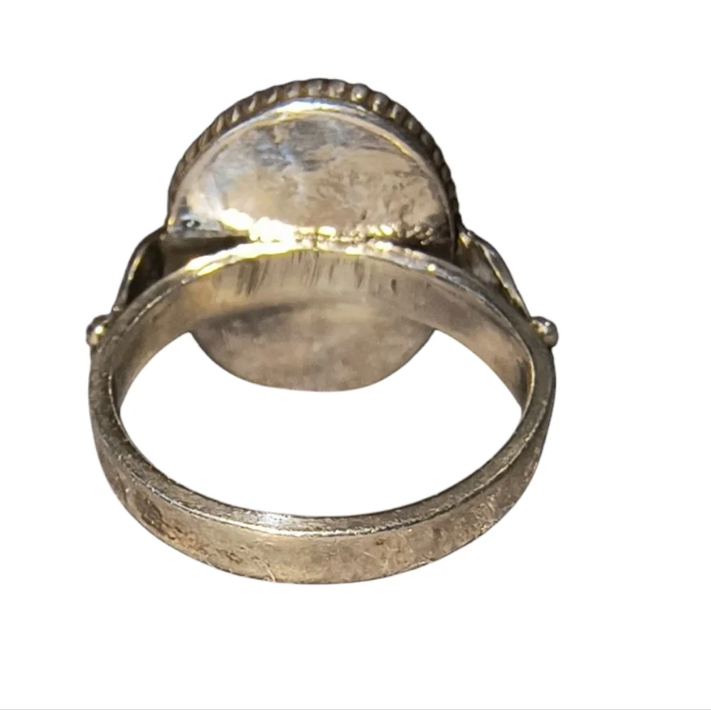Sterling Silver & Faux Turquoise Southwestern Style Ring